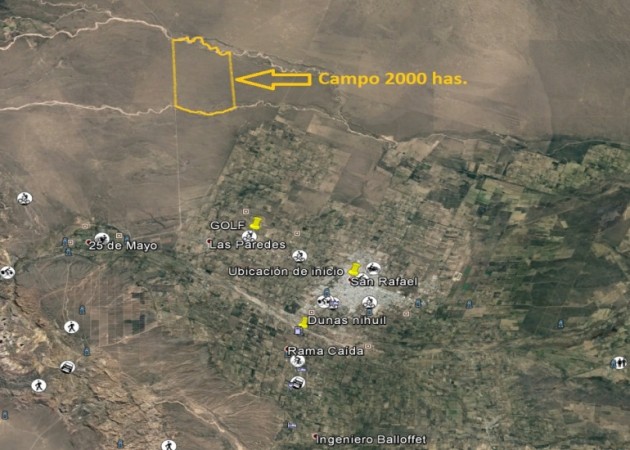 oportunidad! CAMPO DE 2000 HECTÁREAS EN SAN RAFAEL MENDOZA